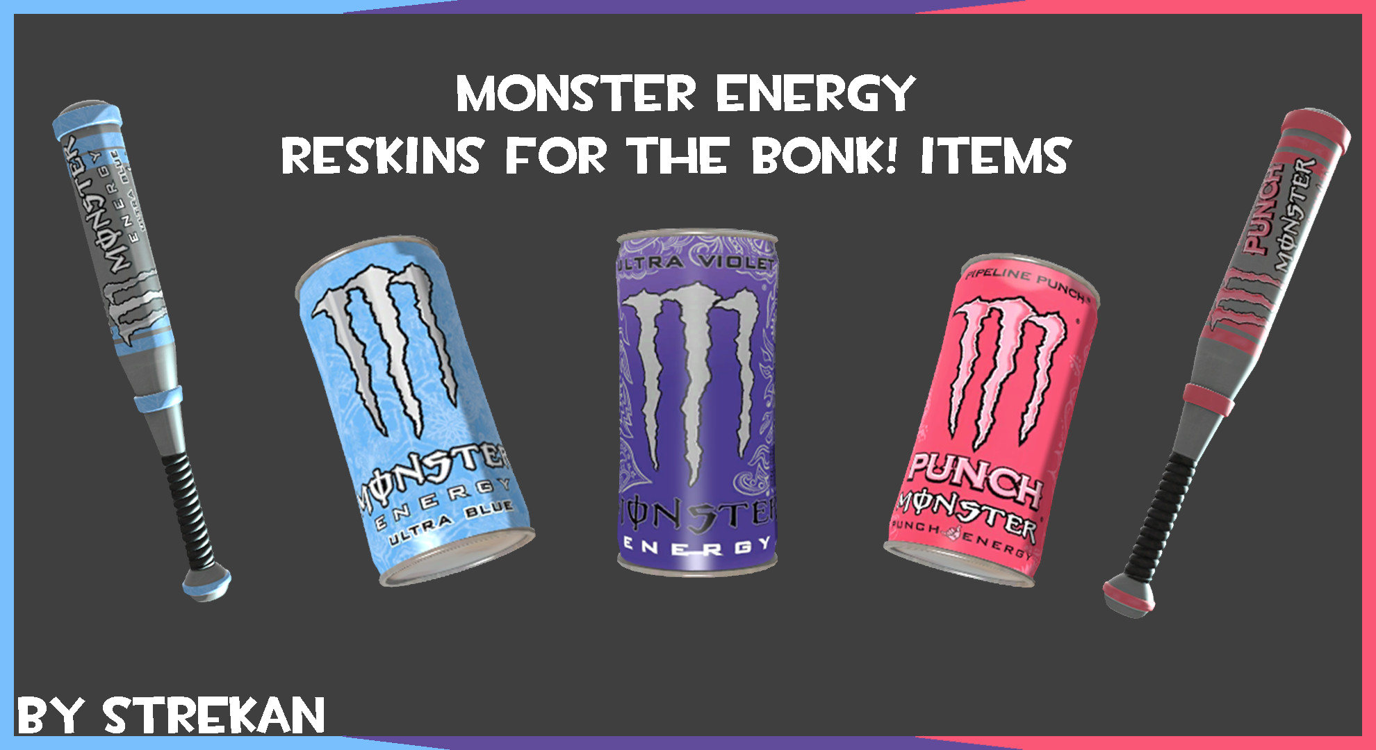 (Casual Compatible!)Monster Energy for Bonk Items