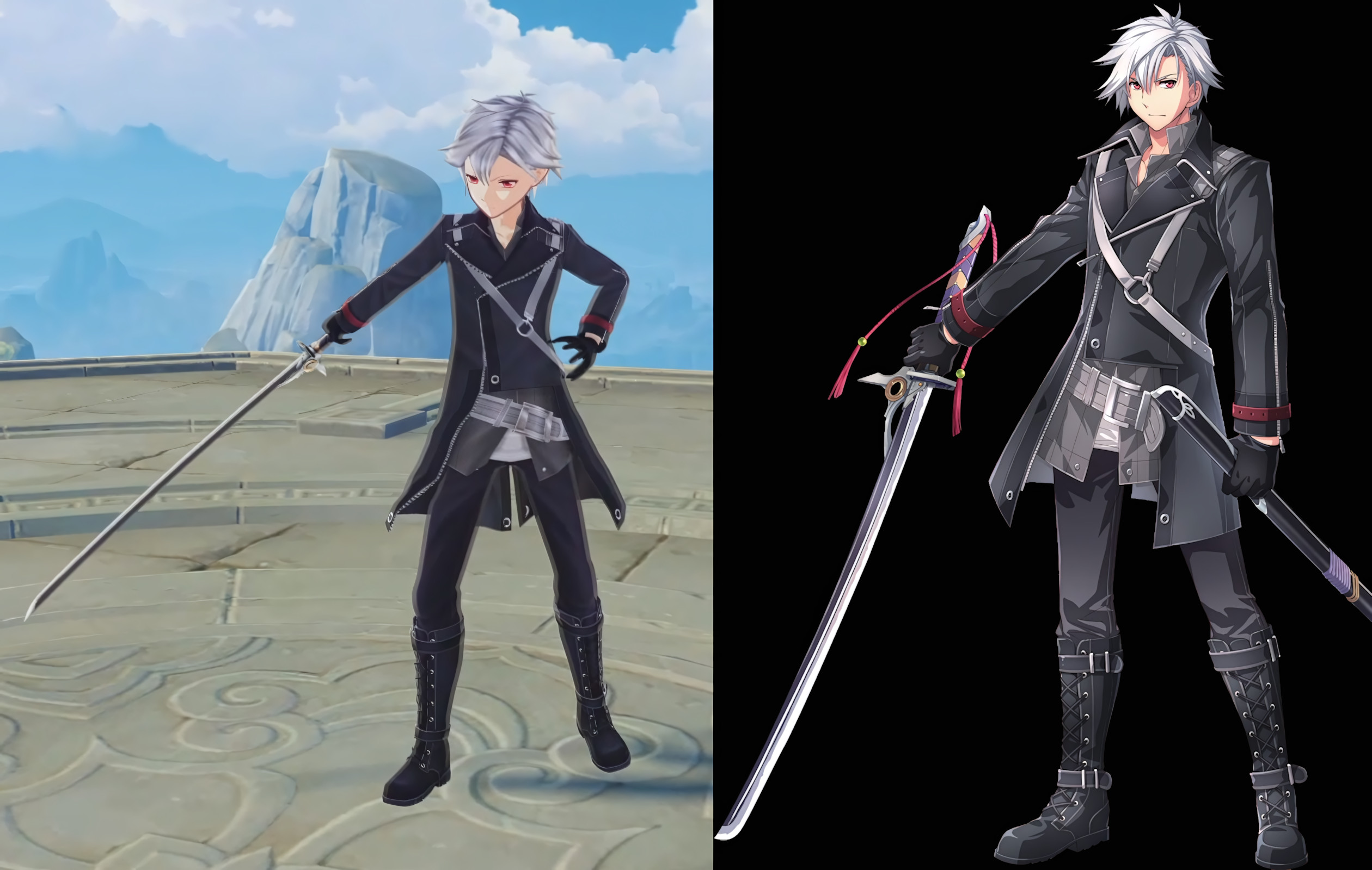Rean Schwarzer from Trails series over Kazuha