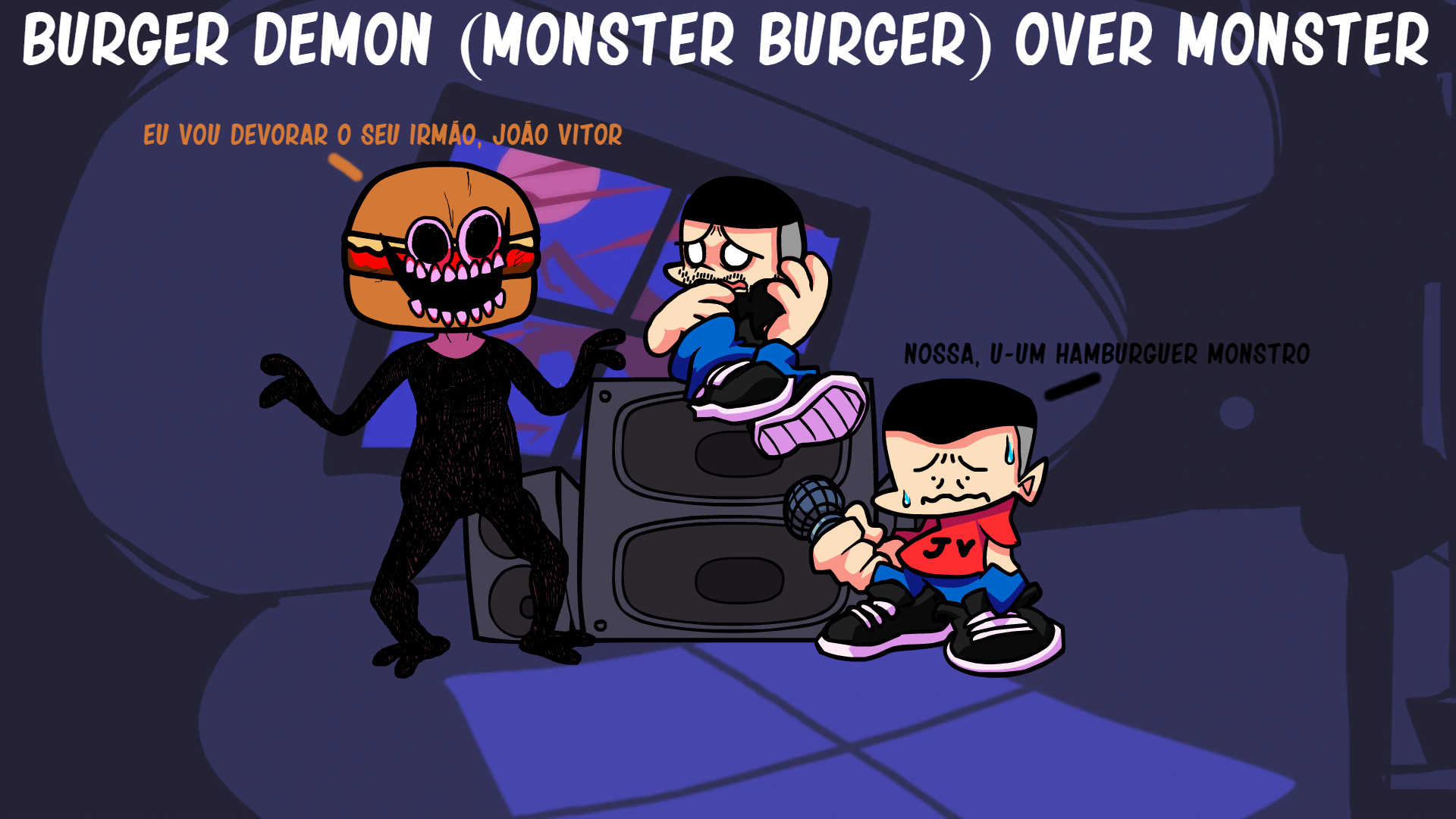 Burger Demon (Monster Burger) over Monster + FLA