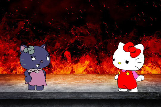 Twiddlefinger Frido and Hello Kitty
