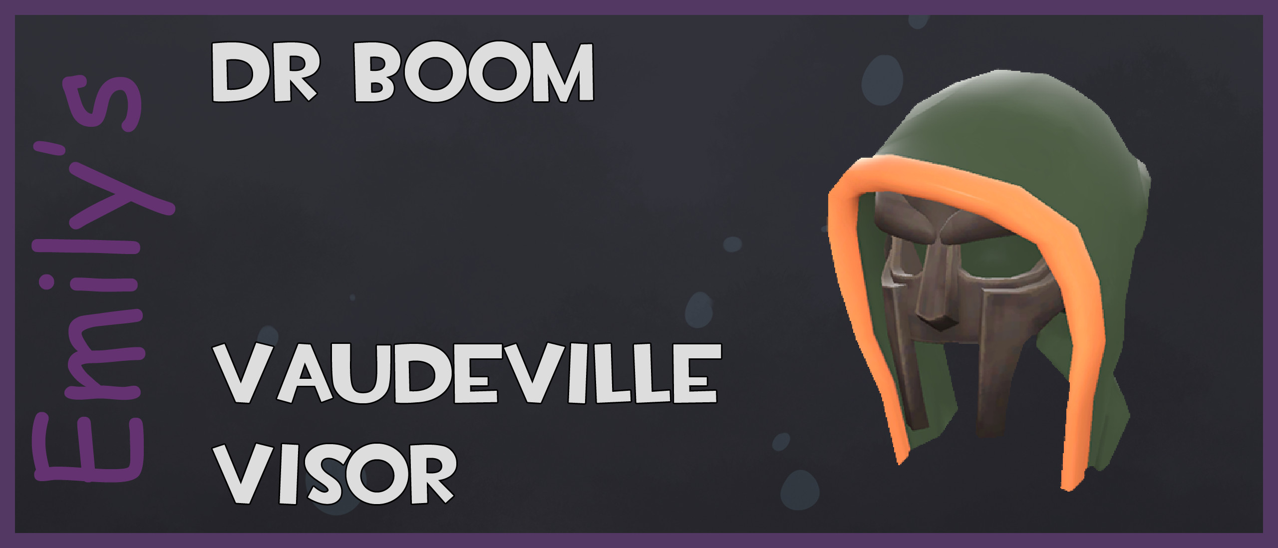 casual) Dr. Boom for Vaudeville Visor [Team Fortress 2] [Mods]