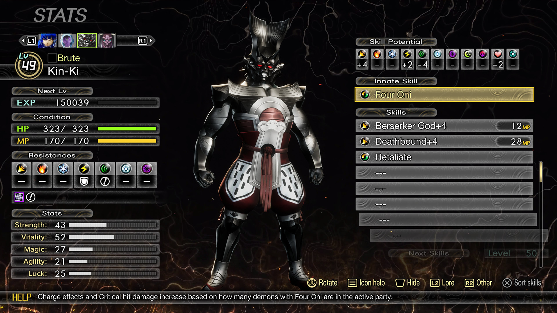 Black Kin-Ki Reskin Mod for Shin Megami Tensei V: Vengeance | SMTVV Mods