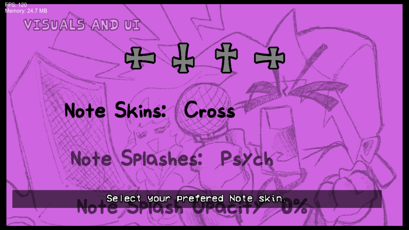 CROSS NOTE assets Mod for Friday Night Funkin' | FNF Mods