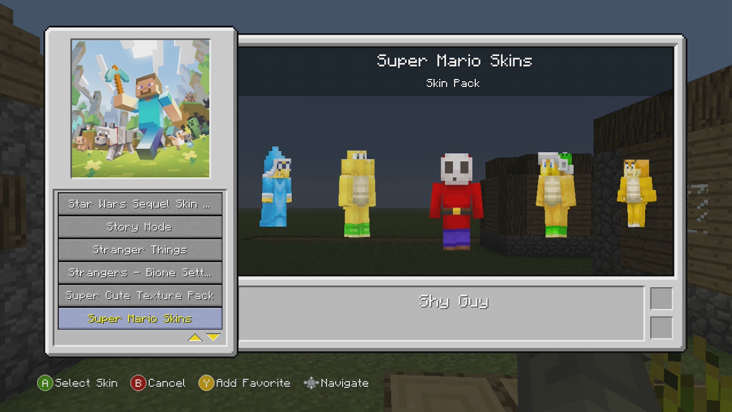 Super Mario Skins On 360 Edition! Mod for Minecraft: Xbox 360 Edition ...