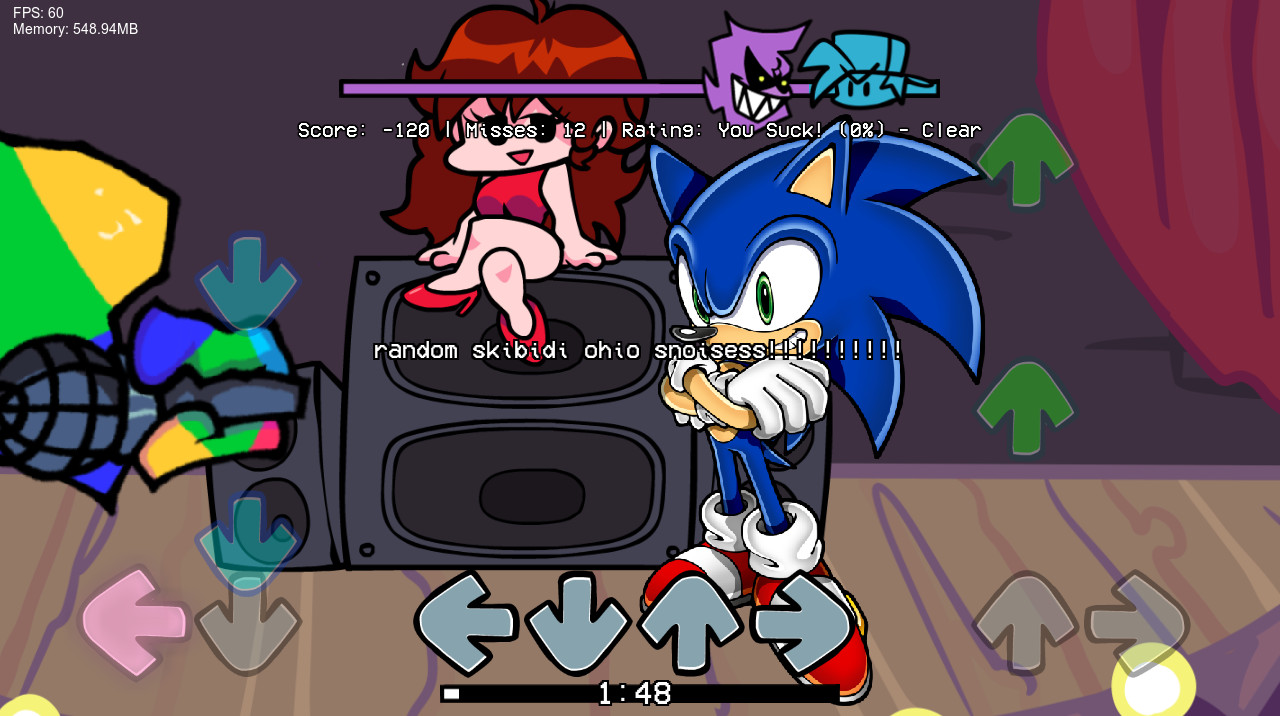 Friday night funkin' Sonic vs haxeflixel