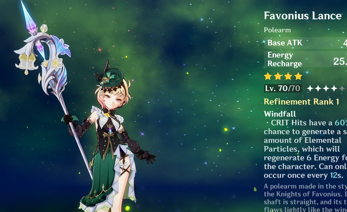 LE over Favonius Lance