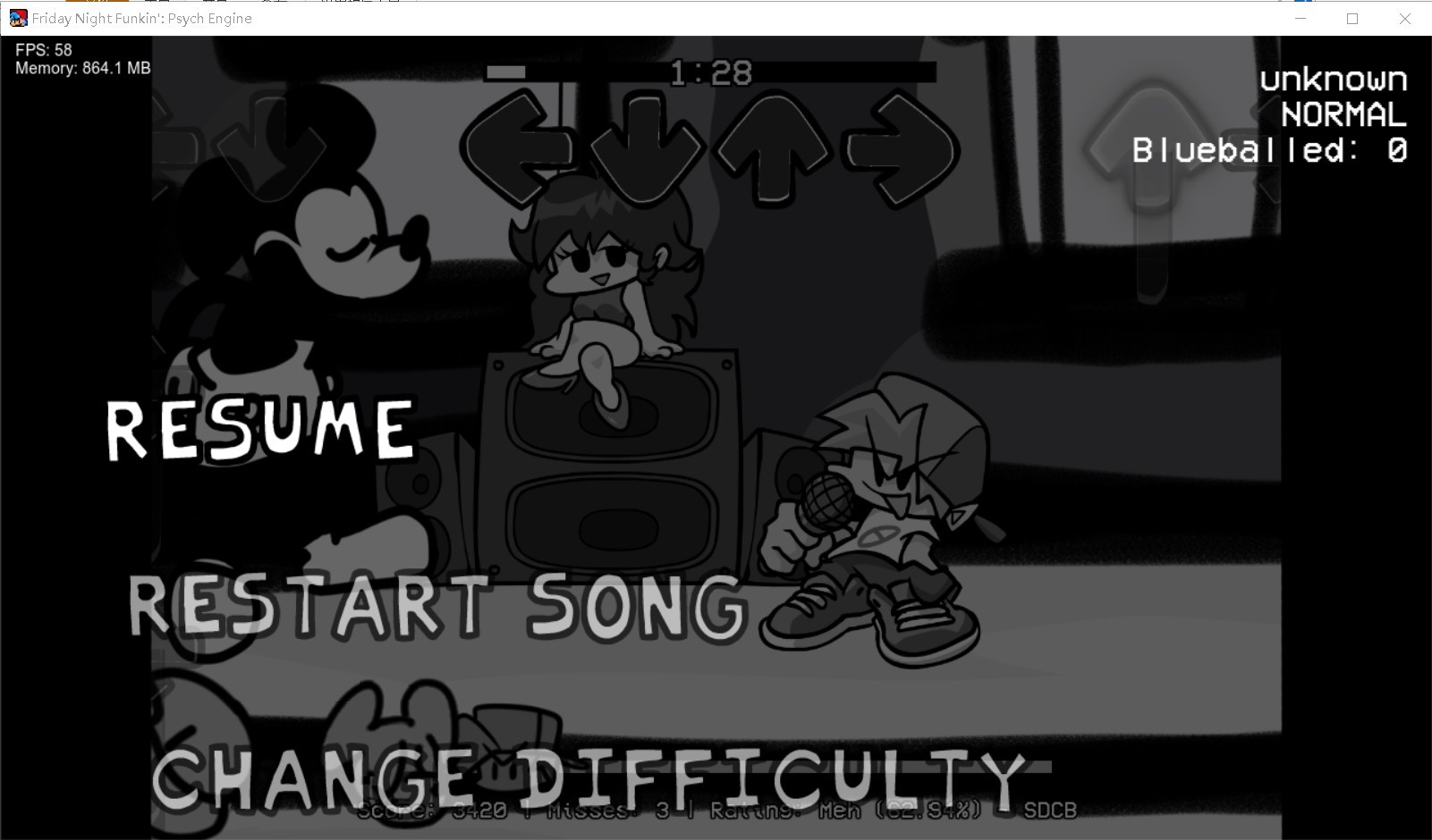FNF:The Monochrome Glitch V1(suicide mouse.avi)