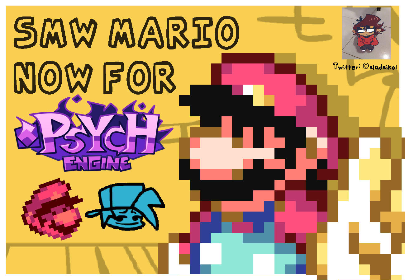 SMW Mario as BF - 2024 REMASTER