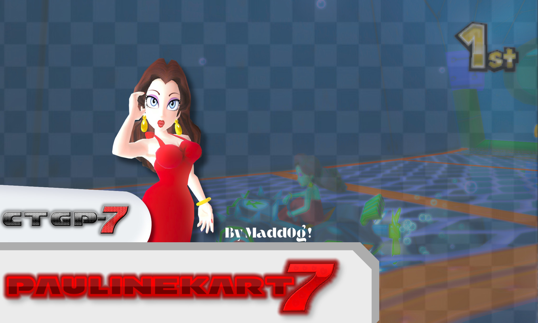 Pauline: Ms. Threequel Mod for Mario Kart 7 | MK7 Mods, image size:2048x1228