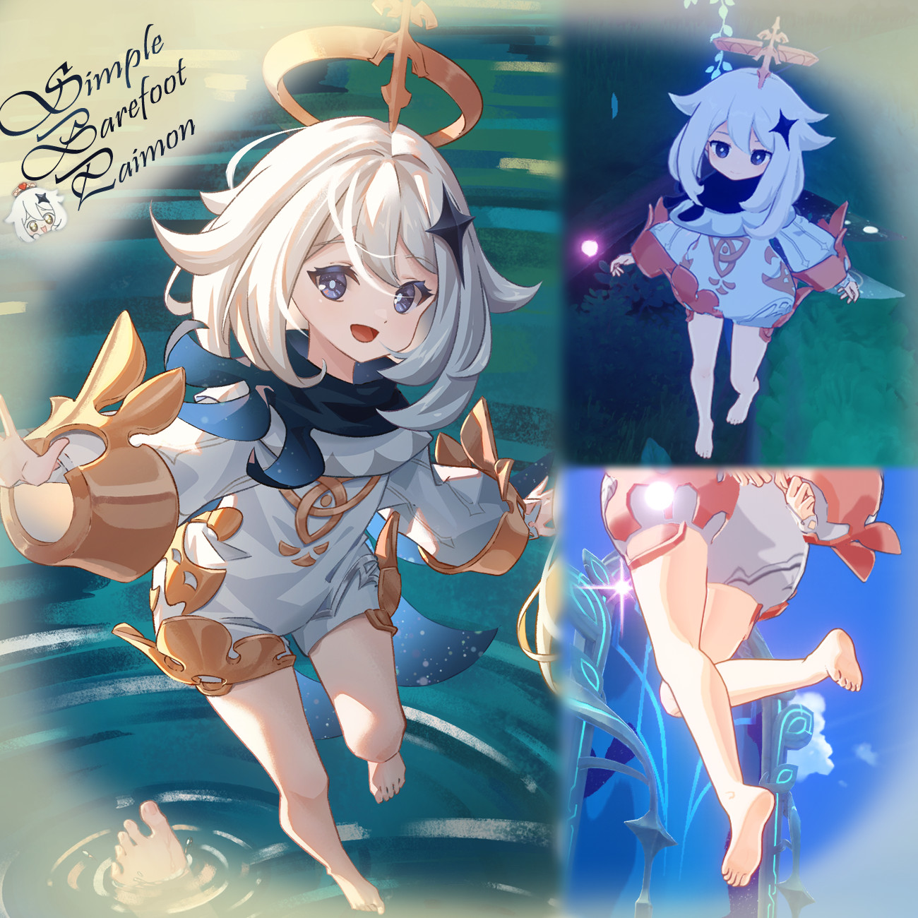 Simple Barefoot Paimon 