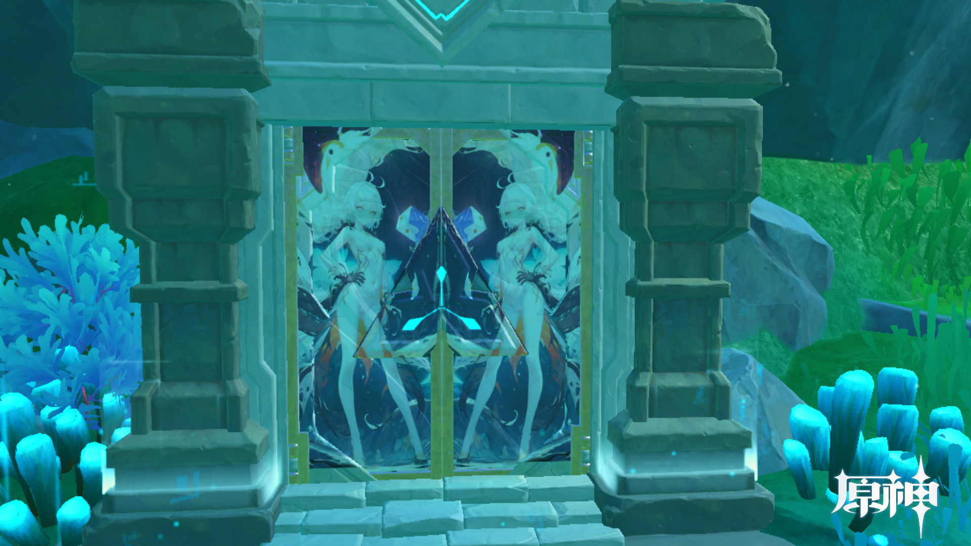 Domain entrance with a Heavenly Principle picture