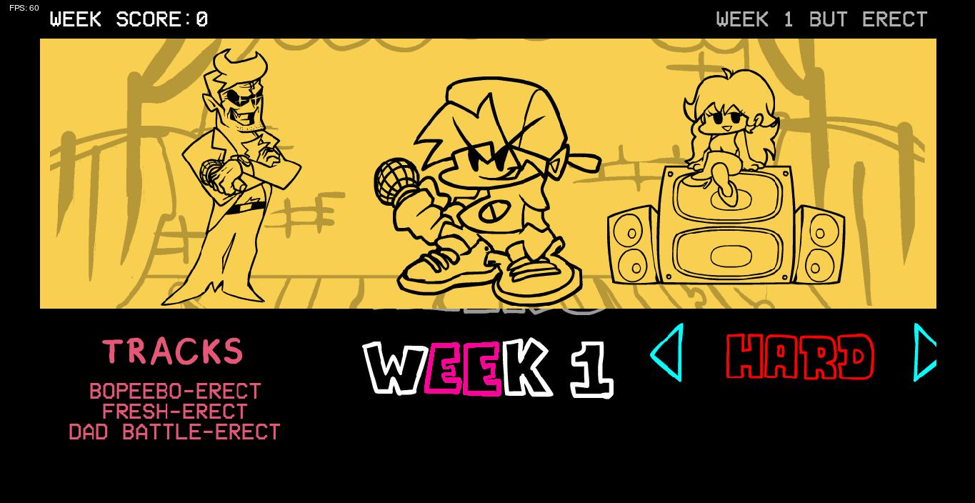 FNF FUNKADELIX FOR PE + WEEK 1 ERECT