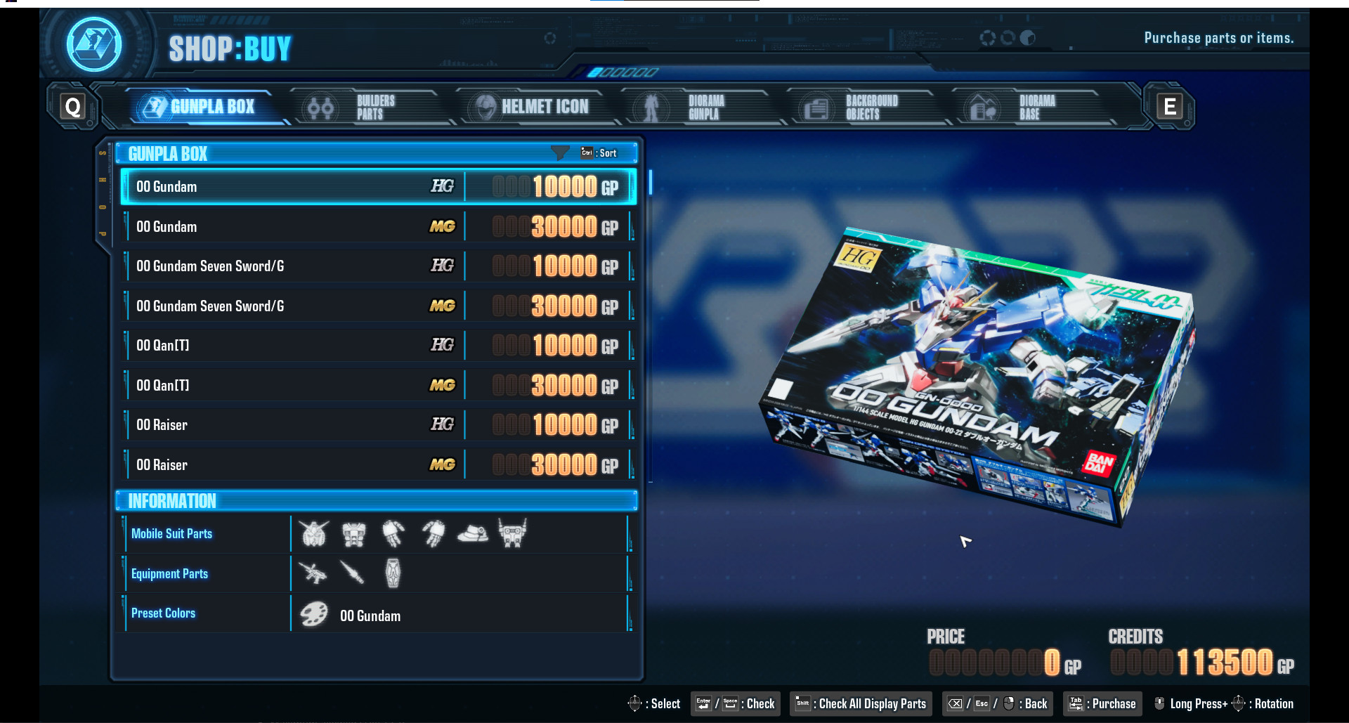 Full Shop Unlocked [GUNDAM BREAKER 4] [Mods]