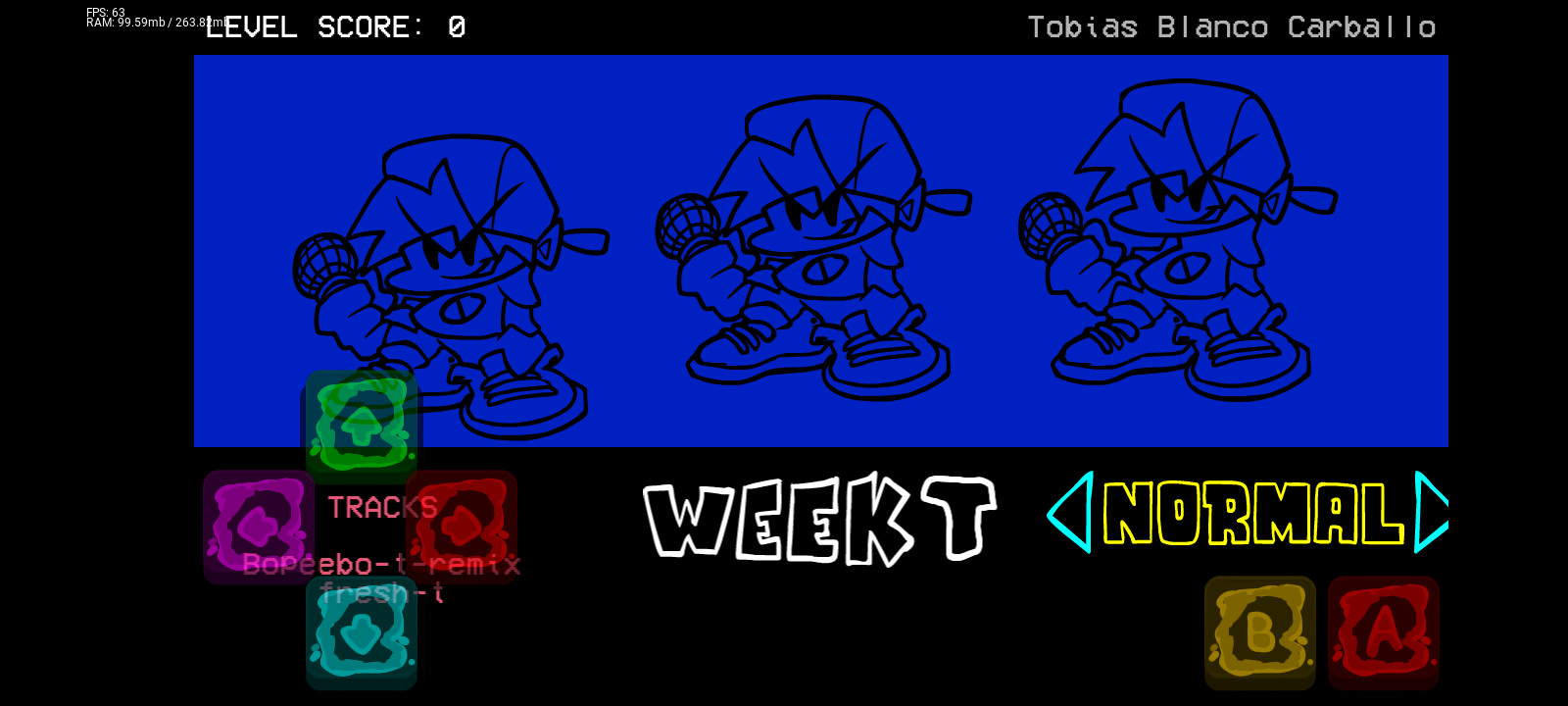 Friday night funkin' t-side original game port