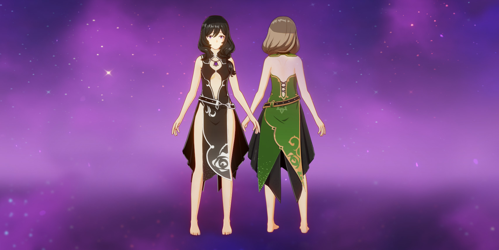 Lisa - light dress, barefoot