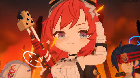 Blue Archive Megu's flamethrower (casual)