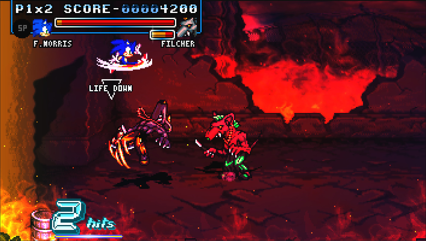 Sonic over F. Norris Mod for Fight'N Rage | FNR Mods