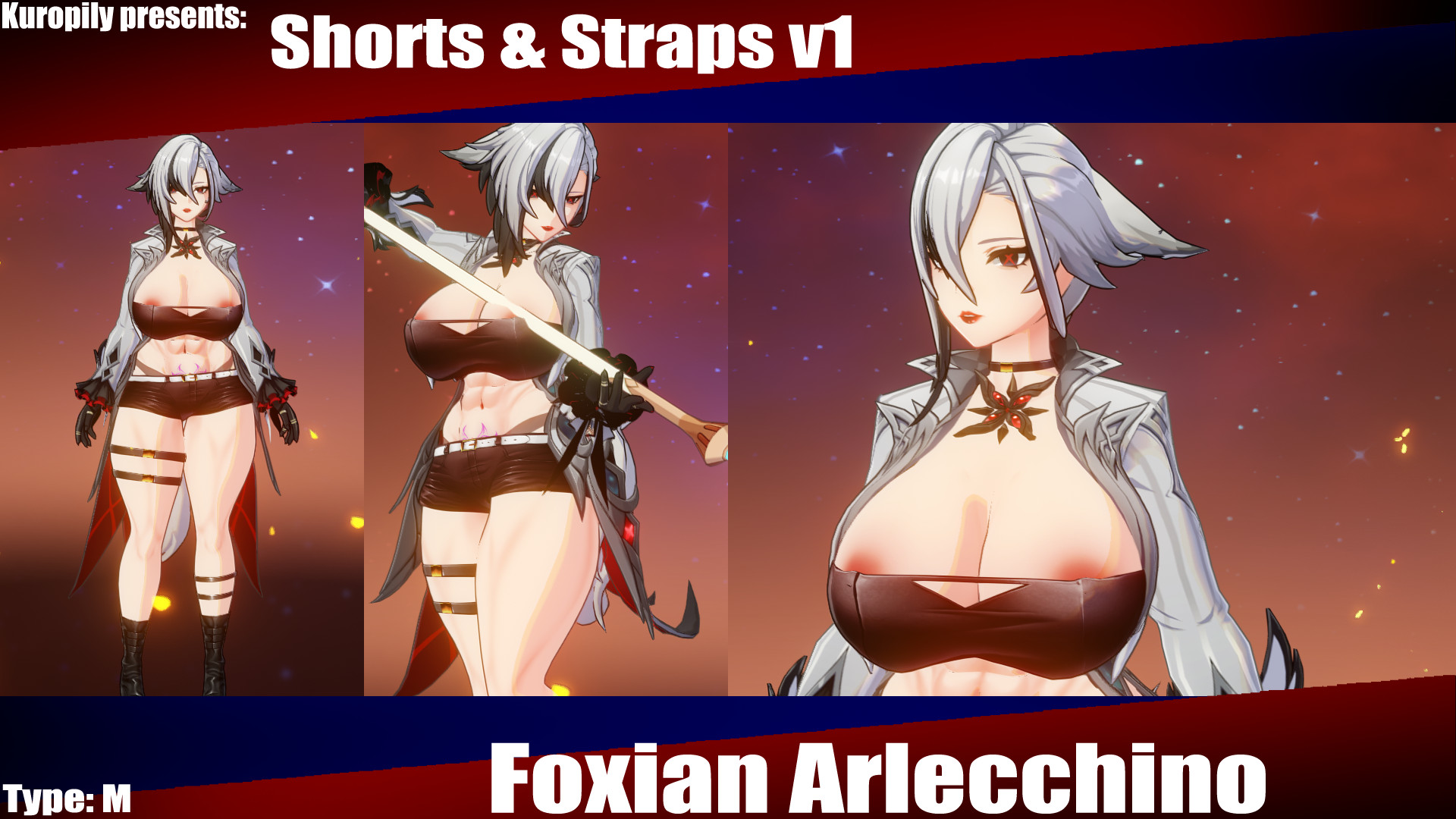 Foxian Arlecchino Shorts&Straps Type M