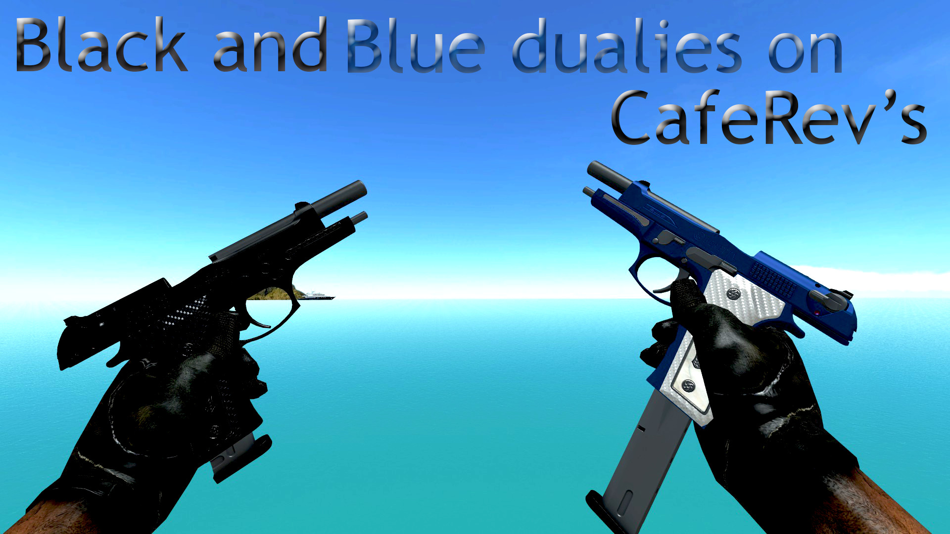 Black and Blue Dualies on CafeRev's anims