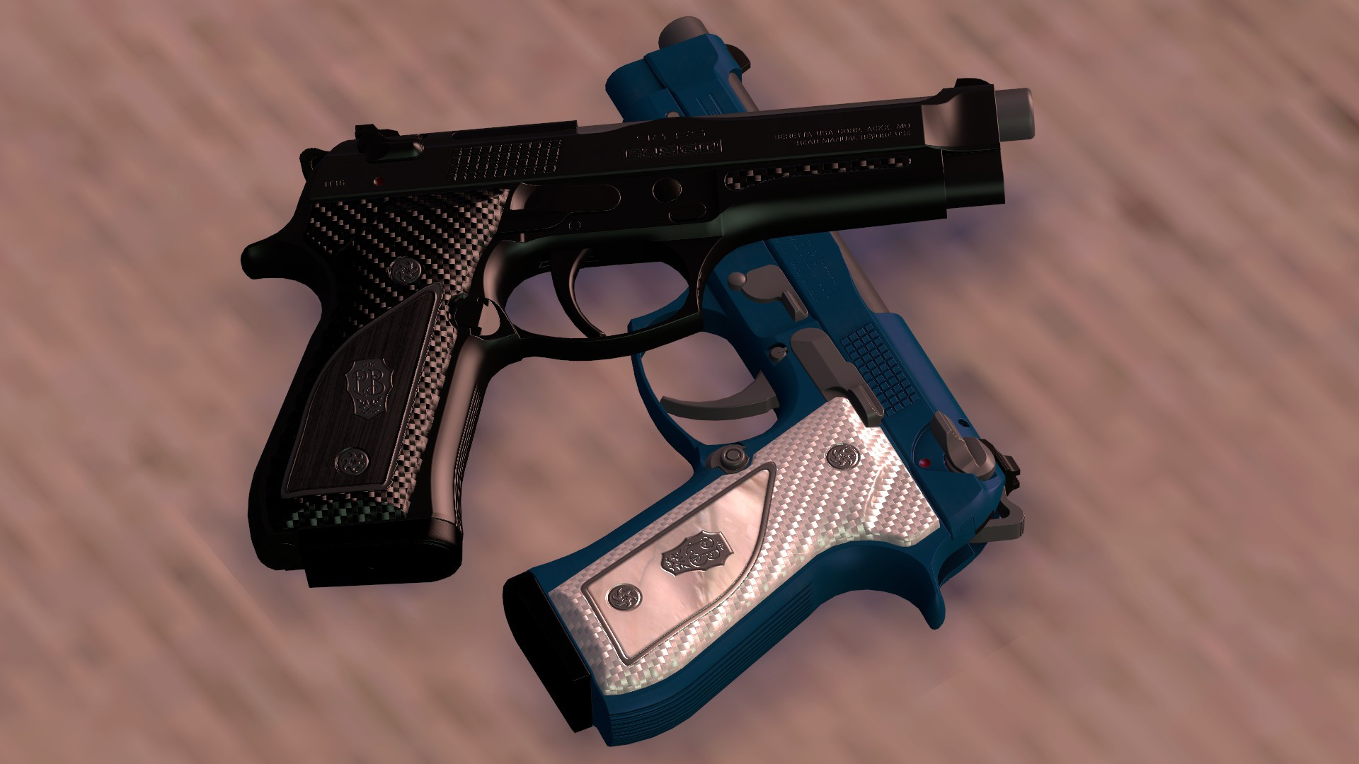 Black and Blue Dualies on CafeRev's anims Mod for Counter-Strike ...