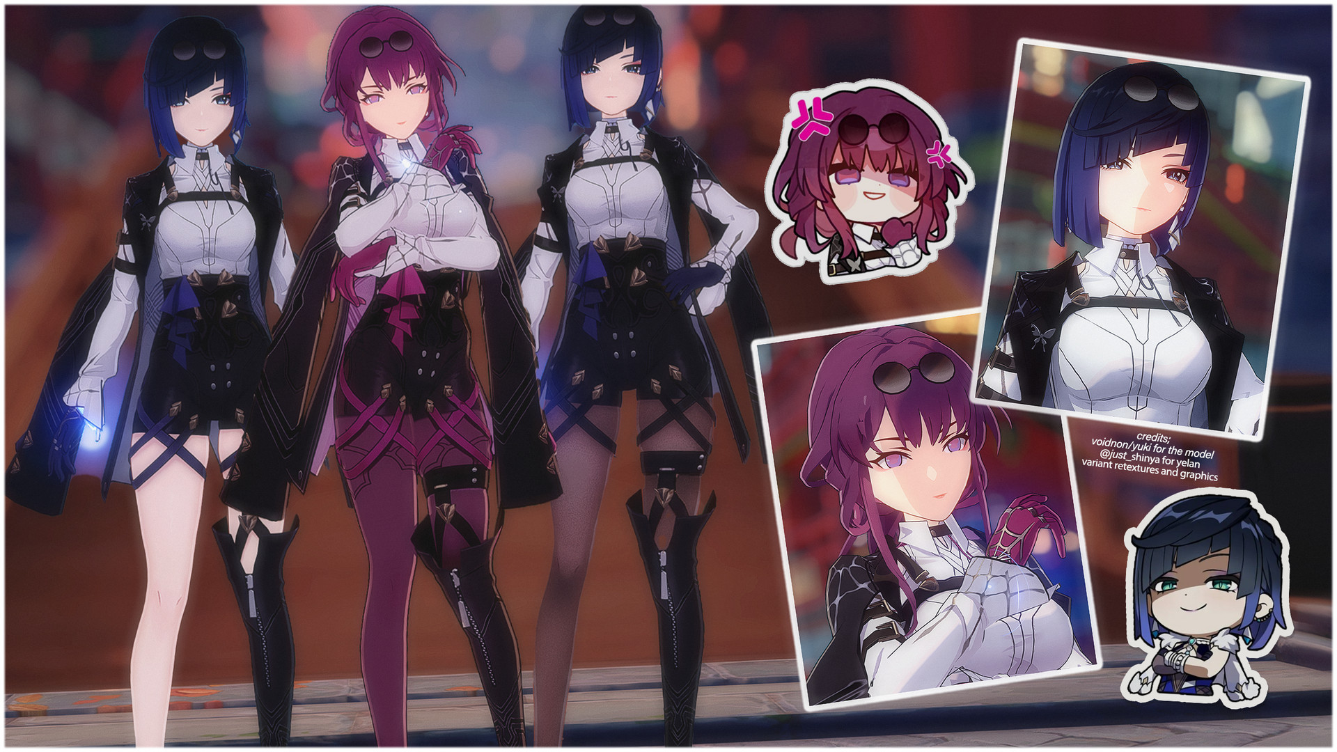Yelan as Kafka(H:SR)
