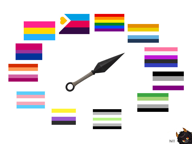 Pride Flag Kunai!!