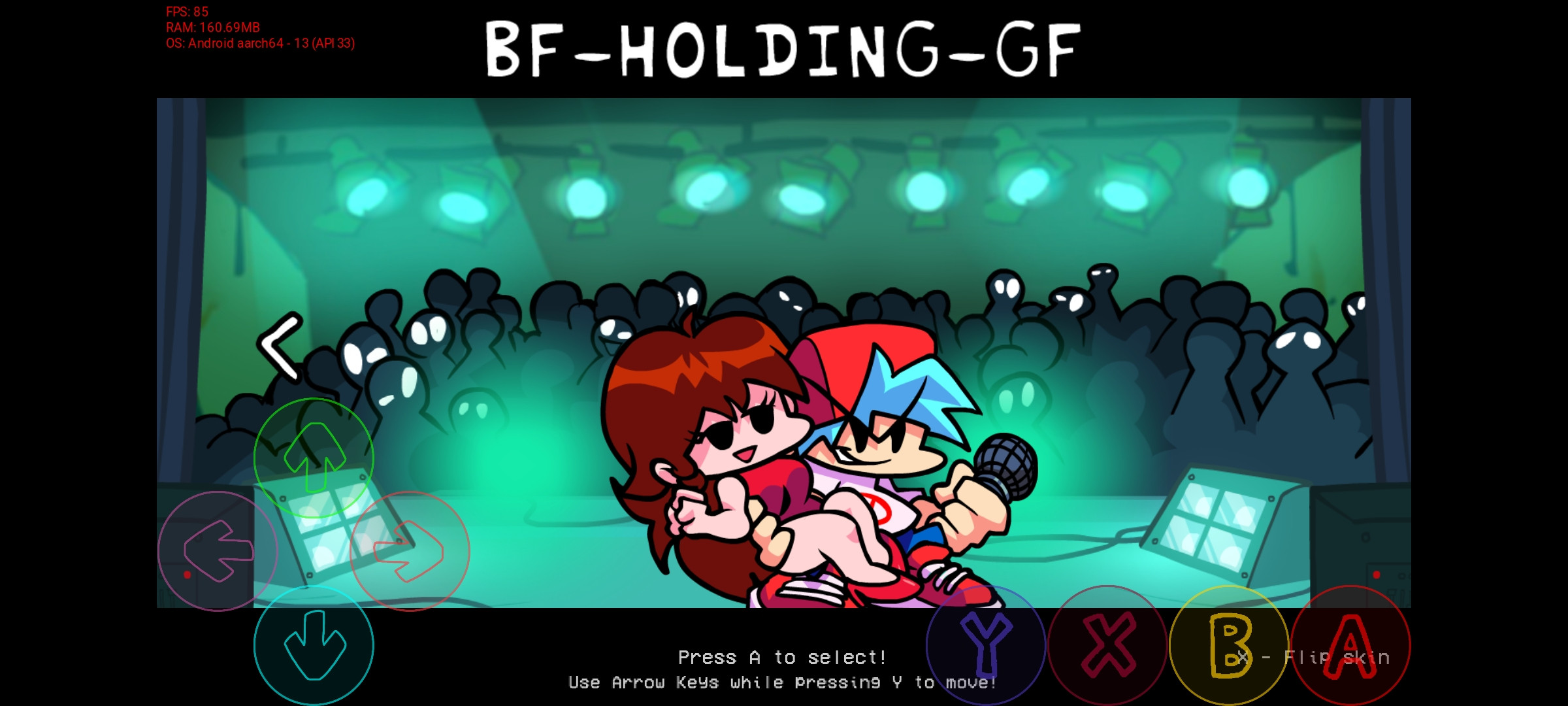 Playable bf holding gf for psych online