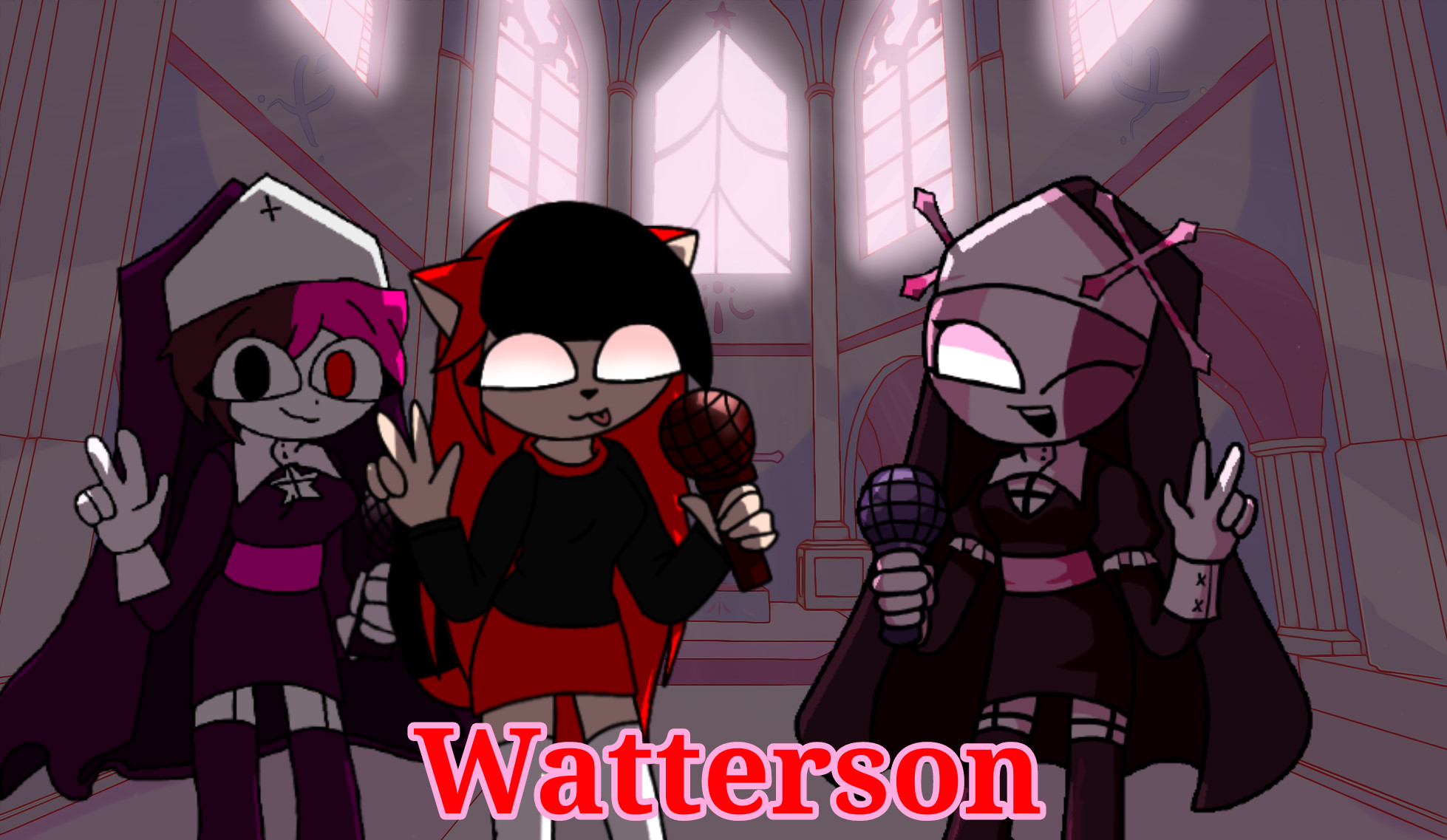 FNF Watterson Ani, Amanda vs Sarvente
