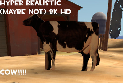 hyper realistic hd cow
