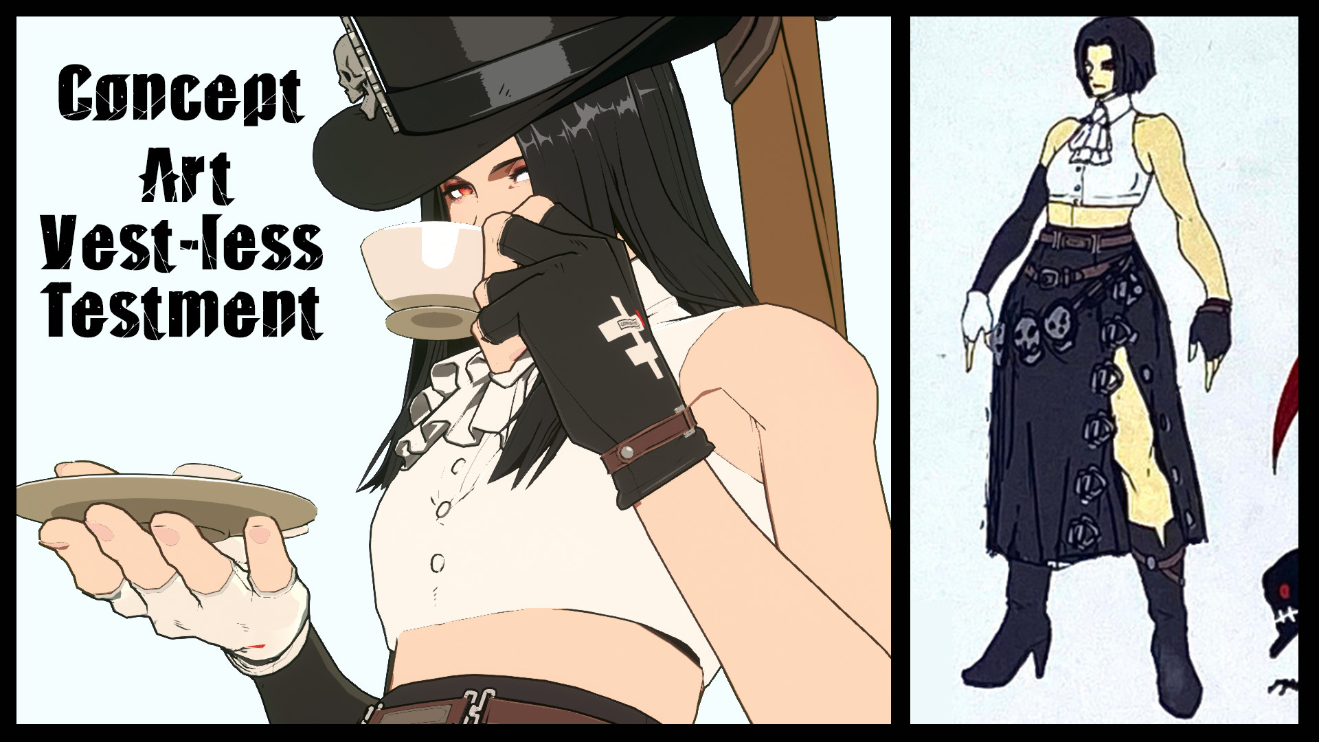 Concept Art Vest-less Testament Mod for GUILTY GEAR -STRIVE- | GGST Mods
