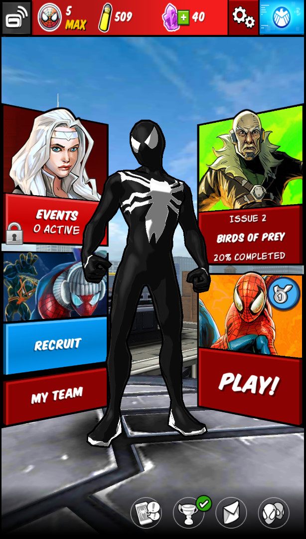 2017 SpiderMan symbiote suit Mod for SpiderMan Unlimited SMU Mods