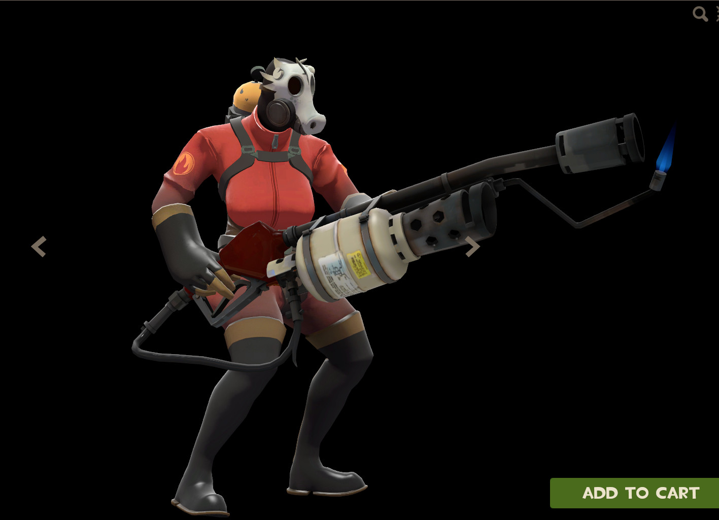 Alaxe's Fempyro Pyromancer's Mask Separated