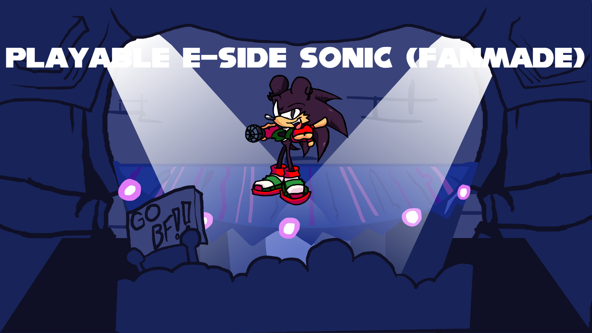 Playable E-Side Sonic (FanMade) + FLA