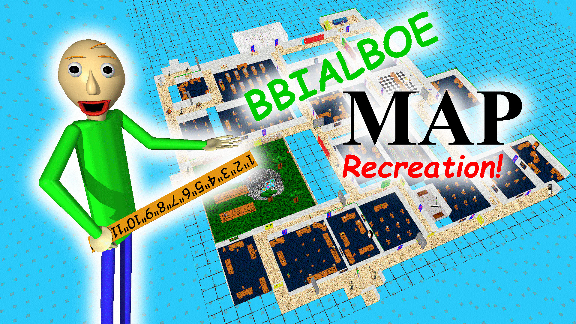 (0.7.x) BBIALBOE Map Recreation Mod for Baldi's Basics | Baldi Mods