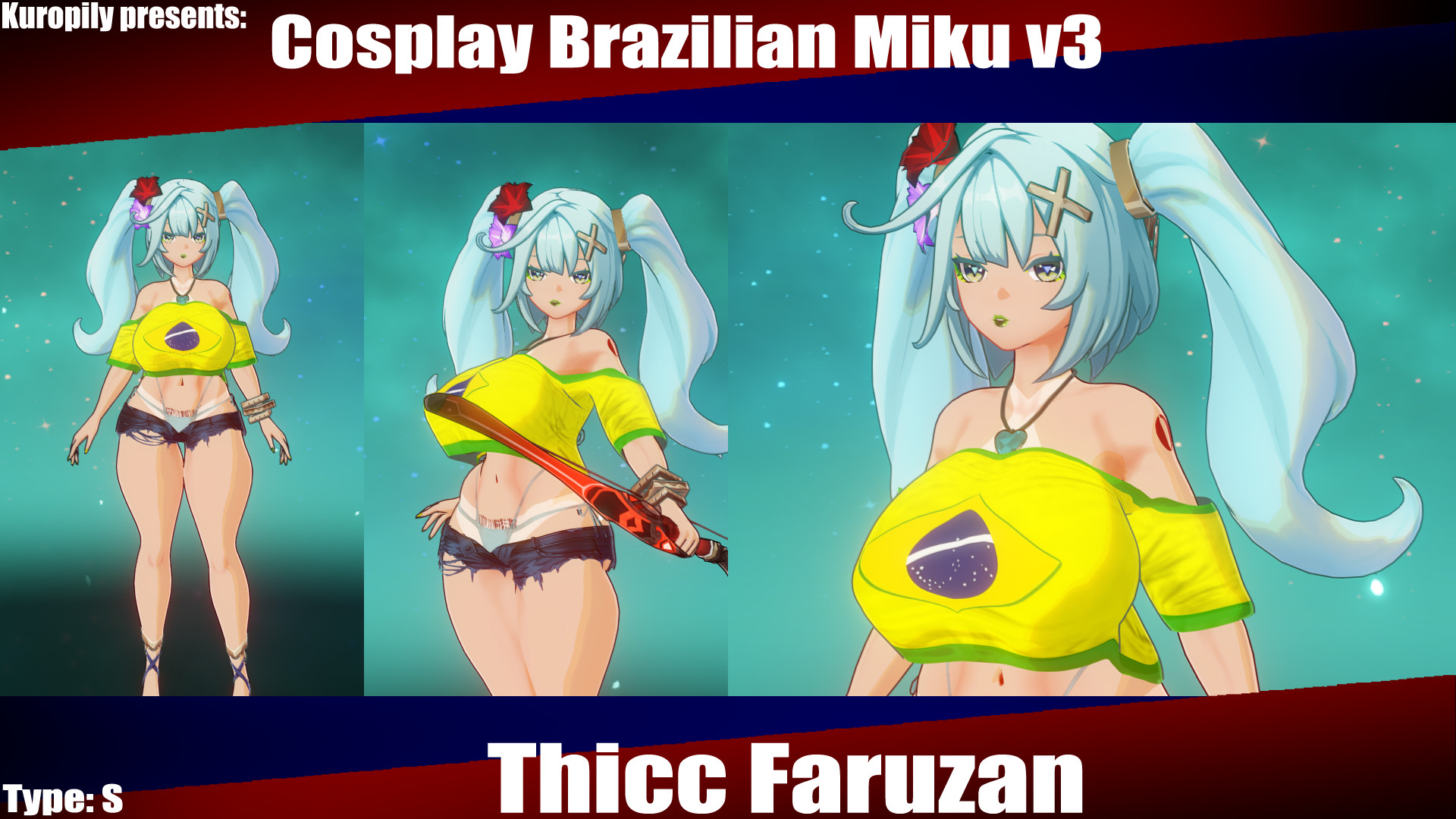 Cosplay Faruzan Brazilian Miku Type S