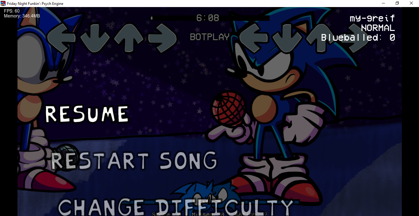 silly bully but its sonic vs sadhog
