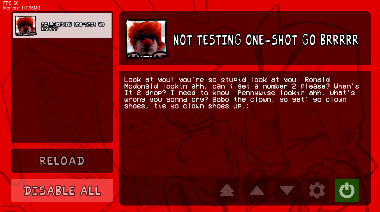 not_Testing One-Shot