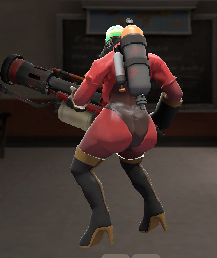 (Casual) Fempyro Round Butt Heels Model