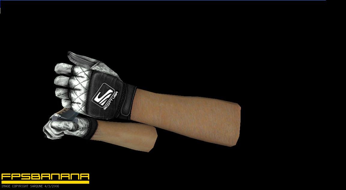 Scott White Leather Gloves