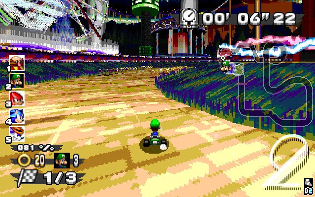 MK64 Luigi in Ring Racers Mod for Dr. Robotnik's Ring Racers | DRRR Mods