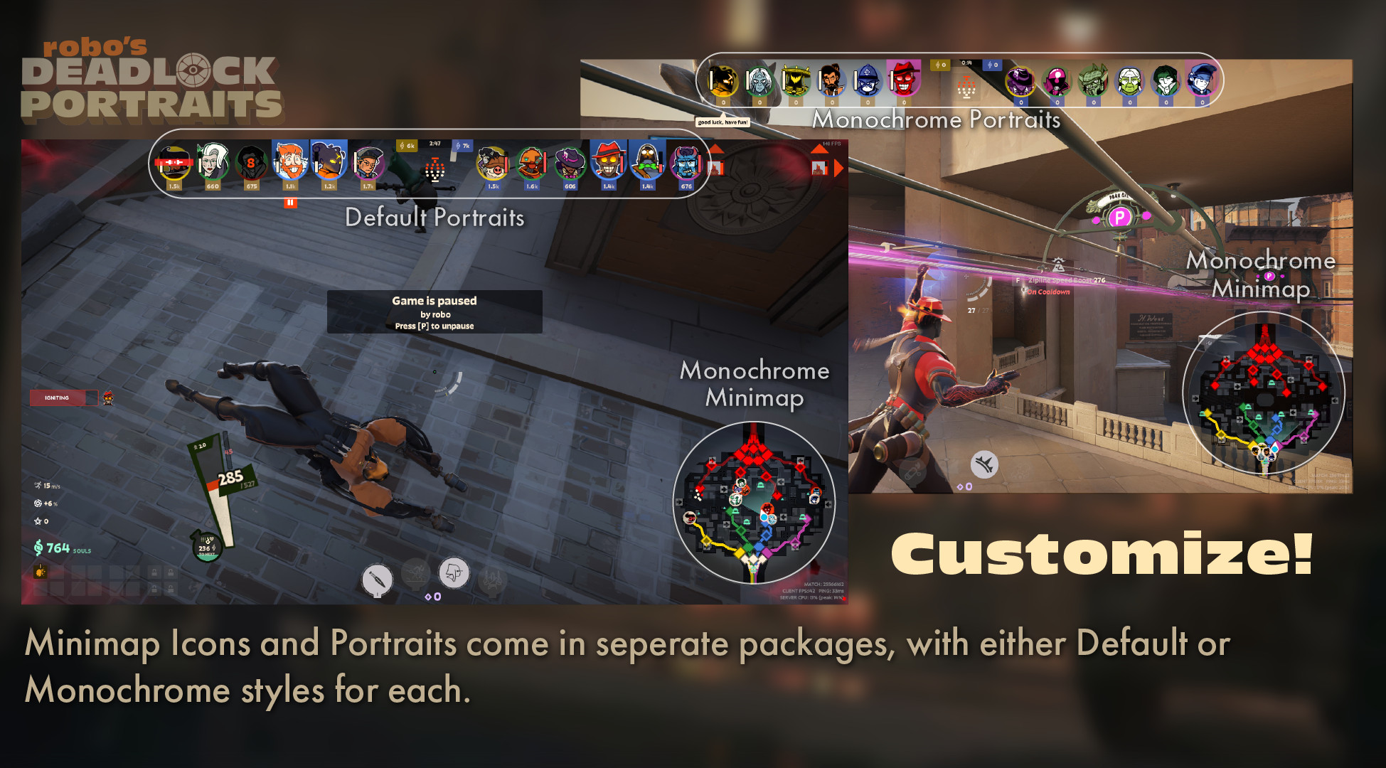 robo's Deadlock Portraits [V3 UPDATE! NEW HEROES!] screenshot