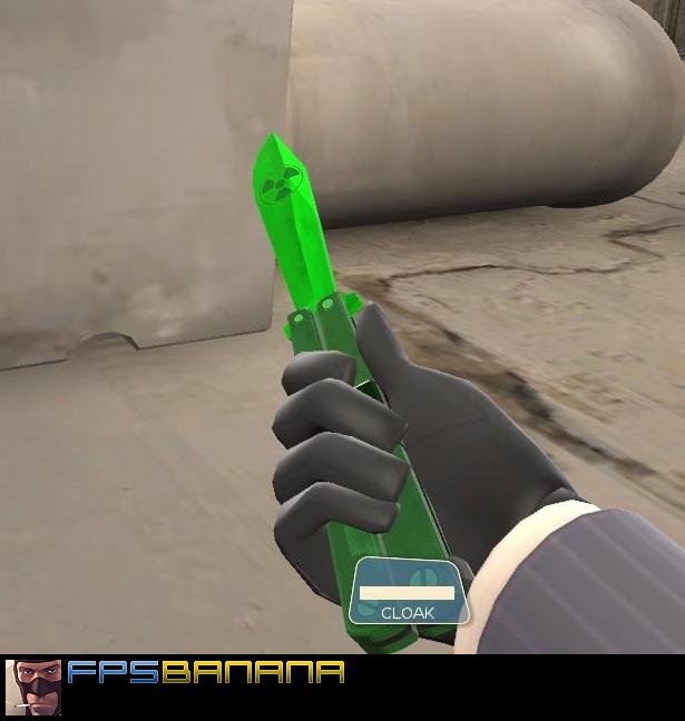 Radioactive Butterfly Knife