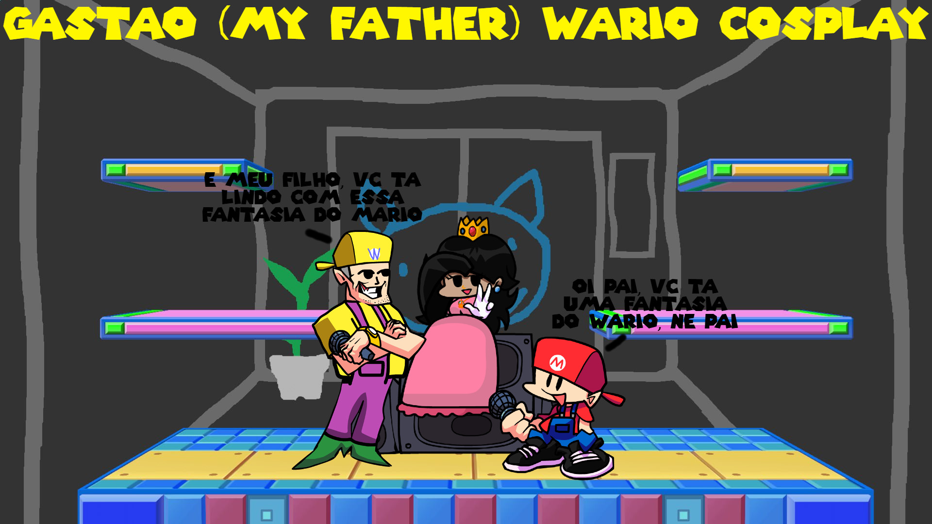 Gastão (My Father) Wario Cosplay + FLA