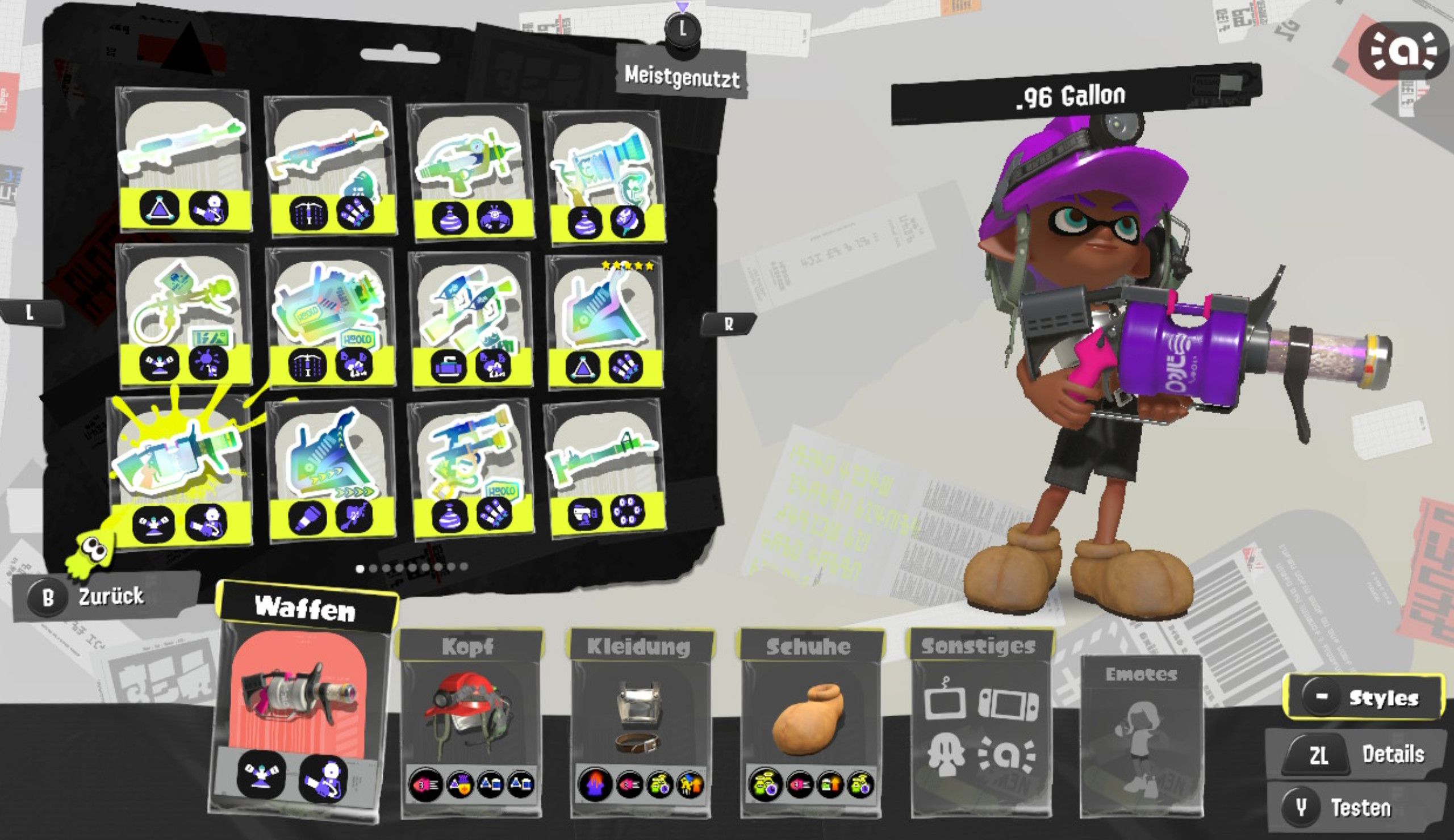 Holographic Weapon UI Mod for Splatoon 3 | Splatoon 3 Mods
