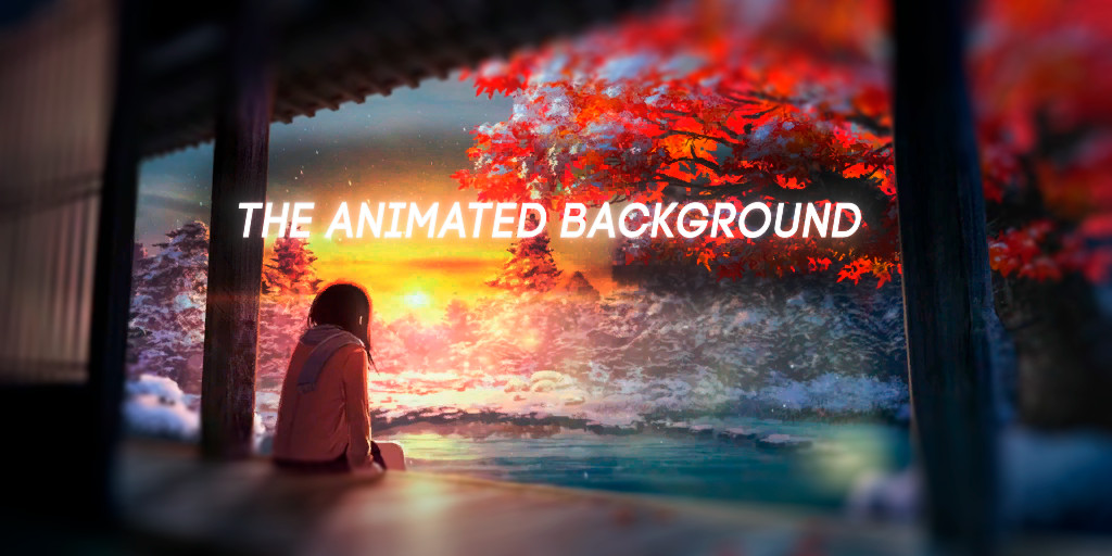 Animated Winter-Sakura Background