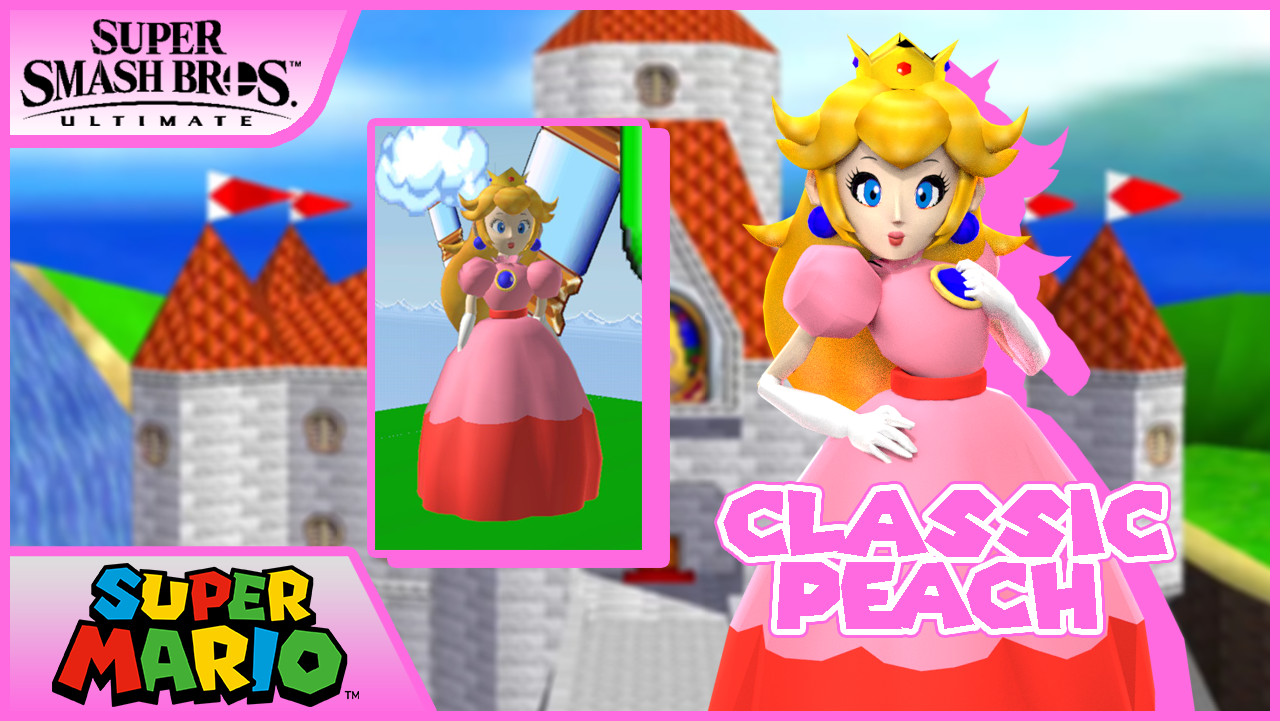 64 Era Peach (Melee Trophy) Mod for Super Smash Bros. Ultimate | SSBU Mods