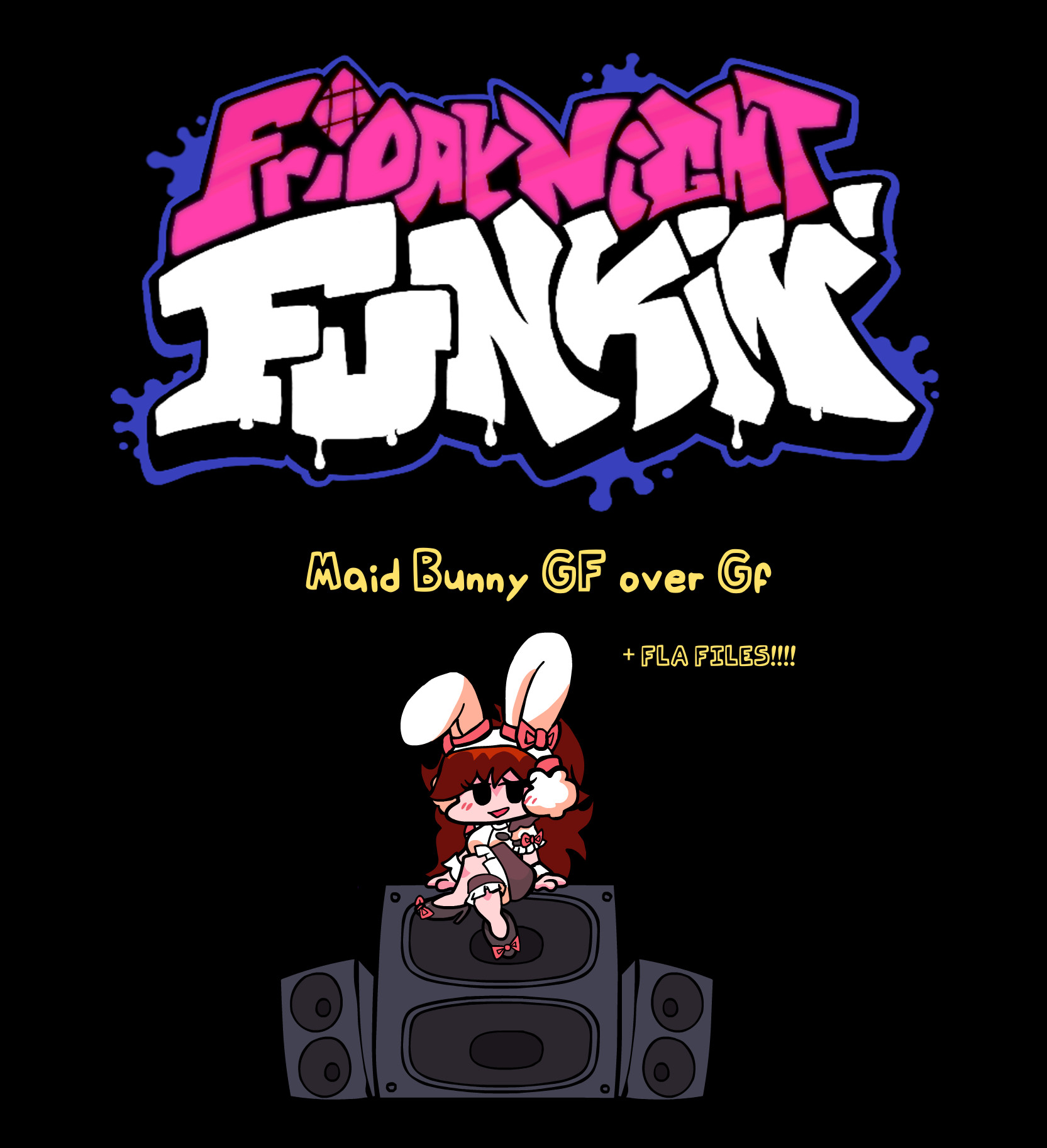 Maid Bunny GF over GF + FLA File