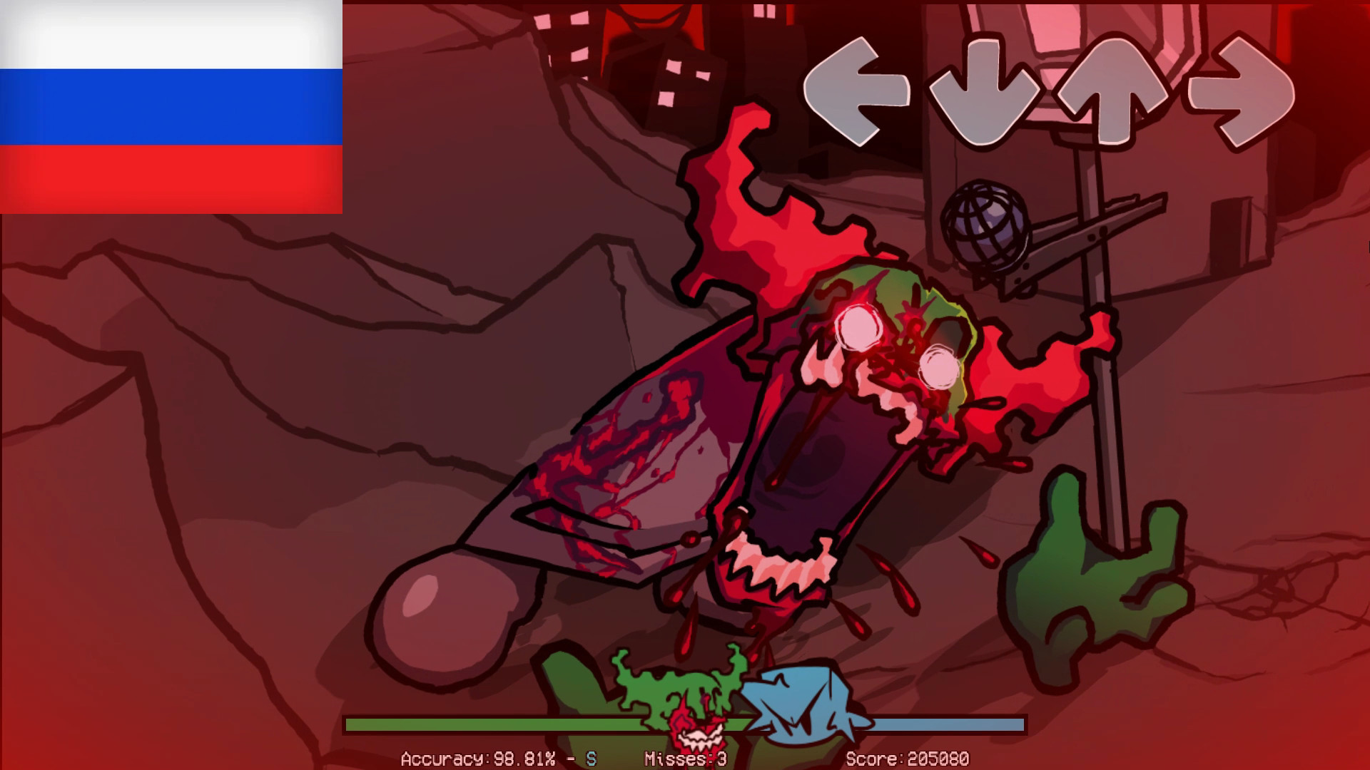 FNF' Vs. Tricky One Shot НА РУССКОМ