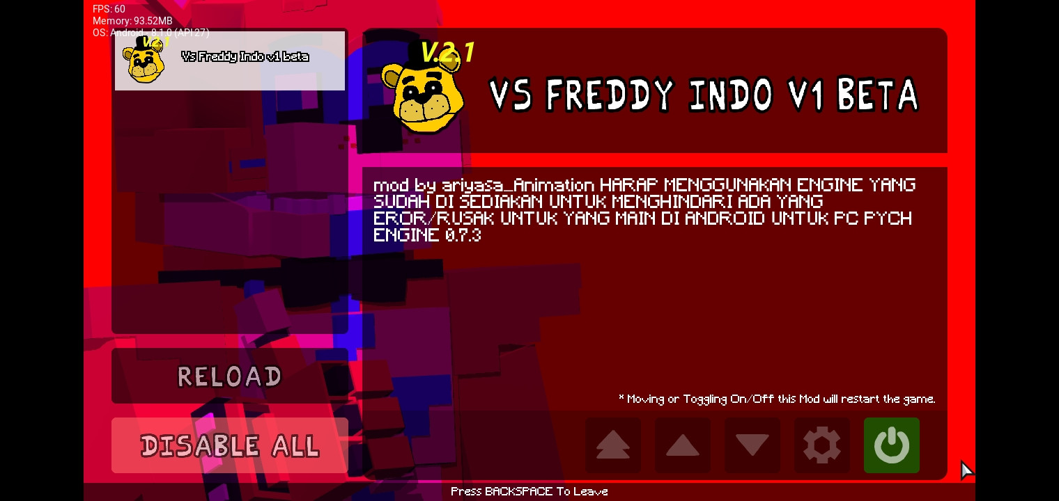 Vs Freddy Indo Official 2.1 beta