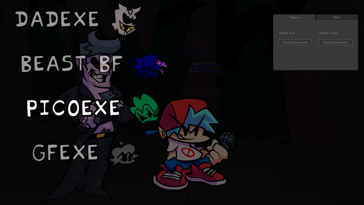 Triple Trouble FNF Cast For FNF Multi